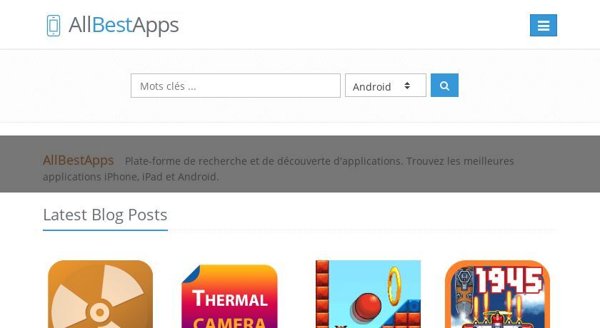 Recherche d'applications mobiles Recherche d'applications mobiles