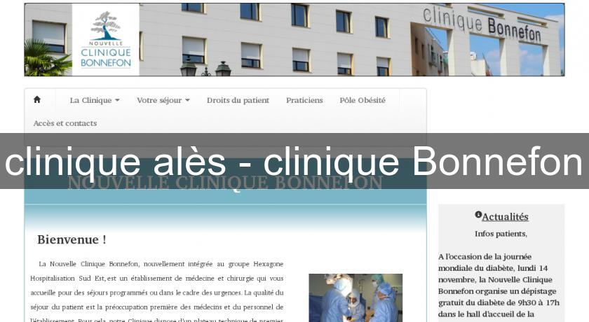 clinique alès - clinique Bonnefon clinique alès - clinique Bonnefon