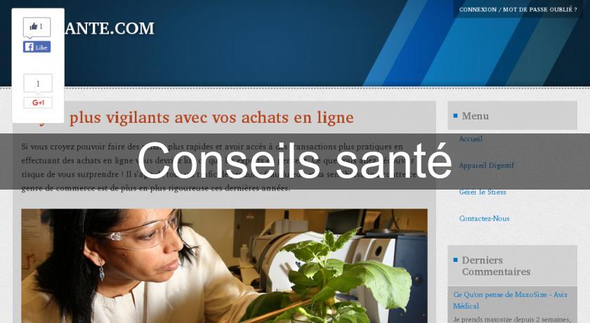 Conseils santé Conseils santé