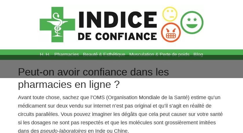 Notation et avis sur les pharmacies en ligne Notation et avis sur les pharmacies en ligne