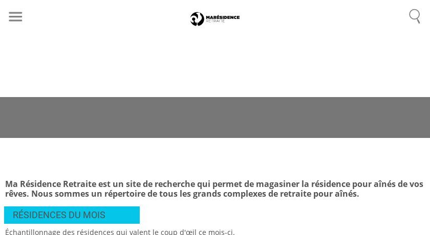 Trouver une résidence de retraite au Québec Trouver une résidence de retraite au Québec