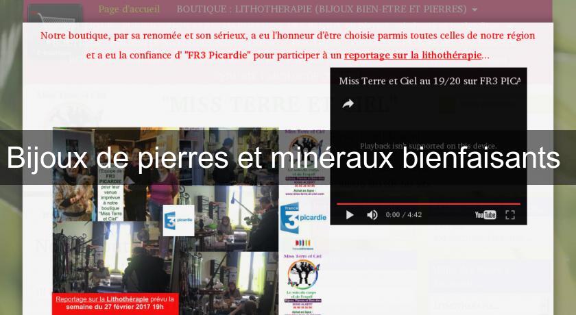 Bijoux de pierres et minéraux bienfaisants Bijoux de pierres et minéraux bienfaisants