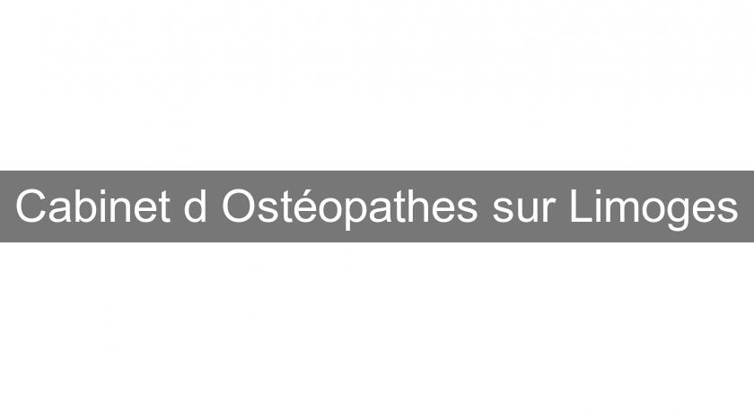Cabinet d'Ostéopathes sur Limoges Cabinet d'Ostéopathes sur Limoges