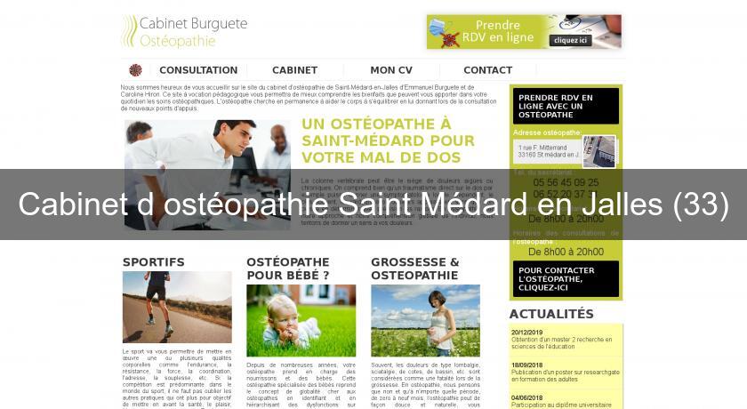 Cabinet d'ostéopathie Saint Médard en Jalles (33) Cabinet d'ostéopathie Saint Médard en Jalles (33)