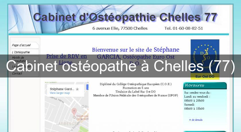 Cabinet ostéopathe à Chelles (77) Cabinet ostéopathe à Chelles (77)