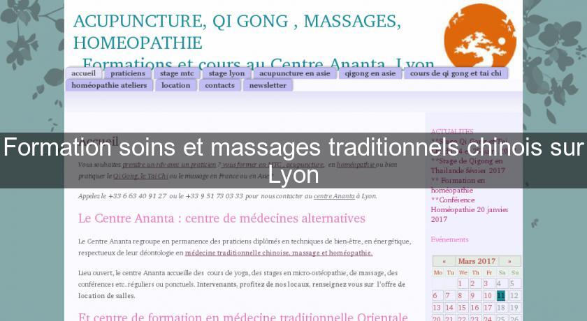 Formation soins et massages traditionnels chinois sur Lyon Formation soins et massages traditionnels chinois sur Lyon
