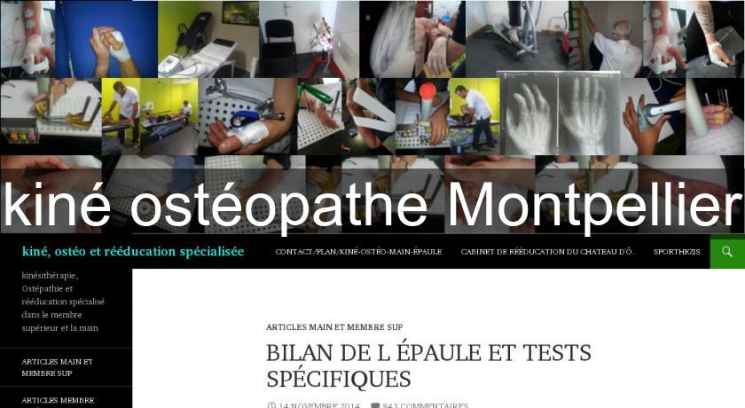 kiné ostéopathe Montpellier kiné ostéopathe Montpellier