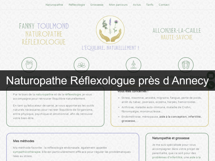 Naturopathe Réflexologue près d'Annecy Naturopathe Réflexologue près d'Annecy