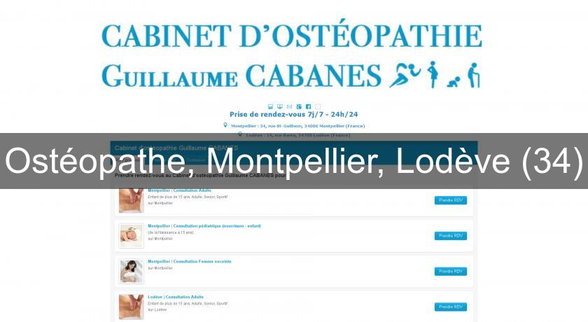 Ostéopathe, Montpellier, Lodève (34) Ostéopathe, Montpellier, Lodève (34)