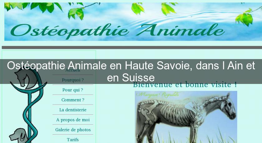 Ostéopathie Animale en Haute Savoie, dans l'Ain et en Suisse Ostéopathie Animale en Haute Savoie, dans l'Ain et en Suisse