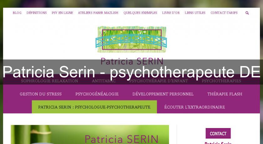 Patricia Serin - psychotherapeute DE Patricia Serin - psychotherapeute DE