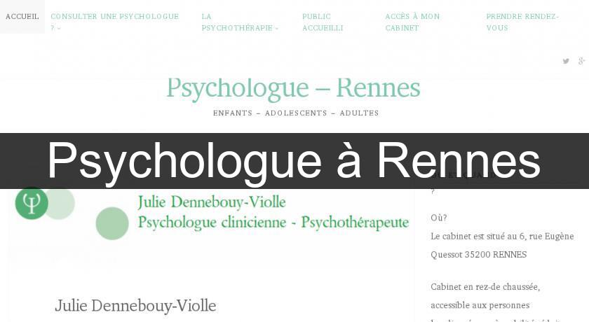 Psychologue à Rennes Psychologue à Rennes