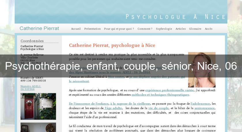Psychothérapie, enfant, couple, sénior, Nice, 06 Psychothérapie, enfant, couple, sénior, Nice, 06
