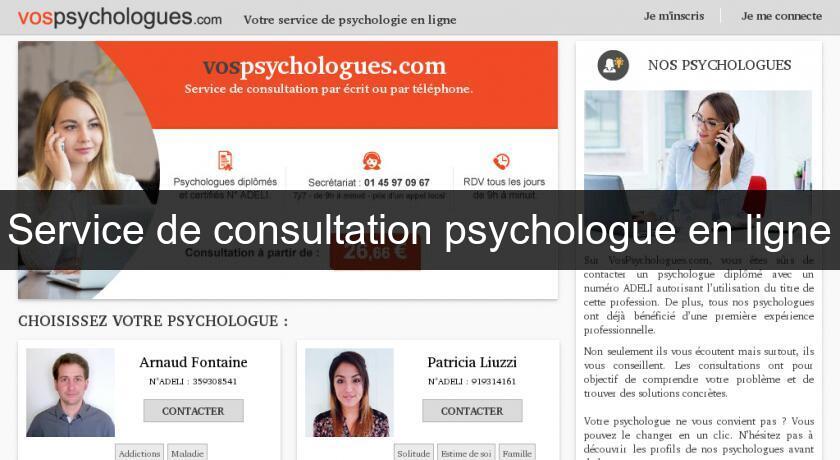 Service de consultation psychologue en ligne Service de consultation psychologue en ligne