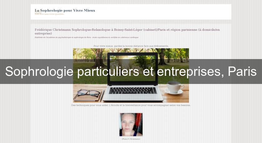 Sophrologie particuliers et entreprises, Paris Sophrologie particuliers et entreprises, Paris