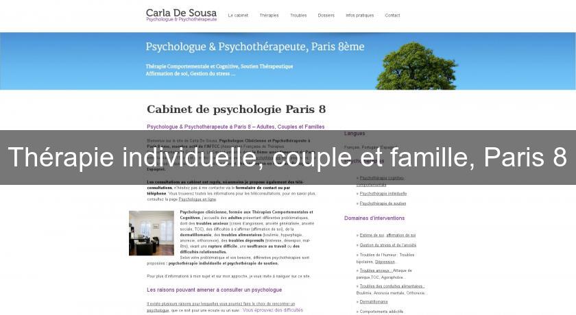Thérapie individuelle, couple et famille, Paris 8 Thérapie individuelle, couple et famille, Paris 8