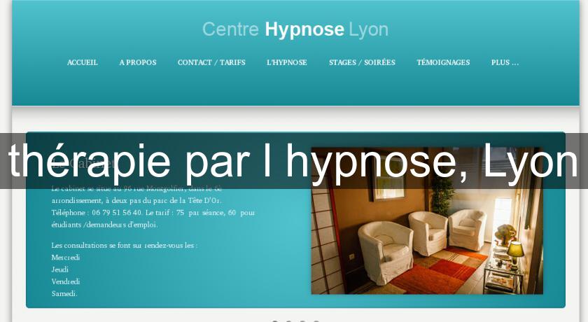 thérapie par l'hypnose, Lyon thérapie par l'hypnose, Lyon