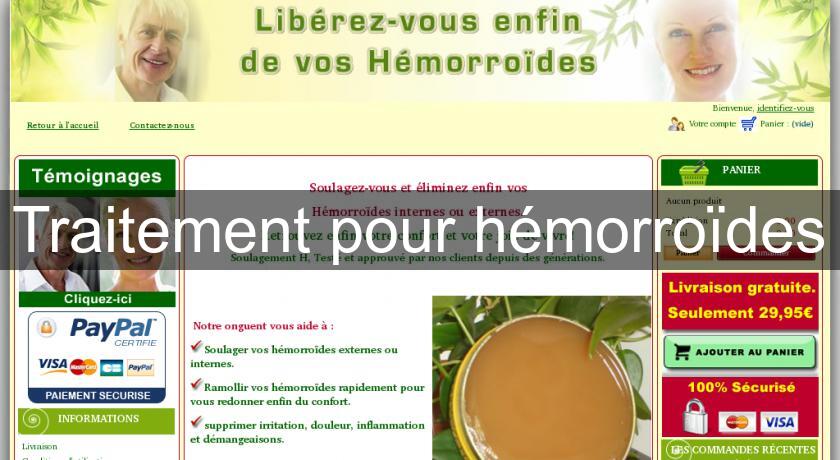 Traitement pour hémorroïdes Traitement pour hémorroïdes