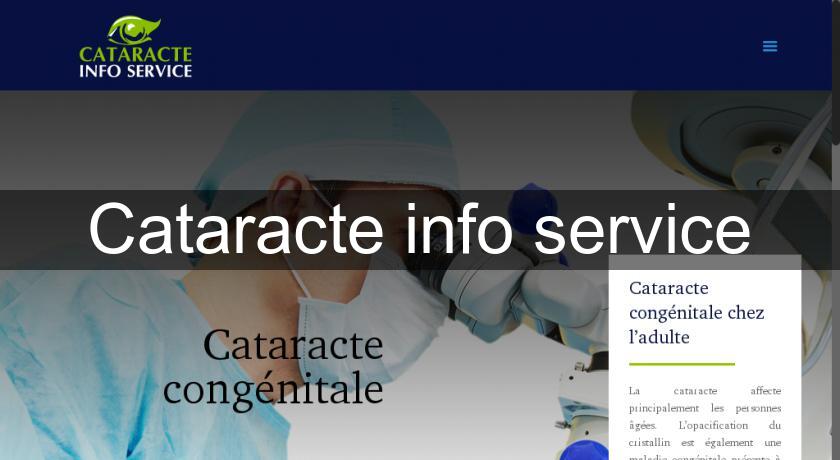 Cataracte info service Cataracte info service