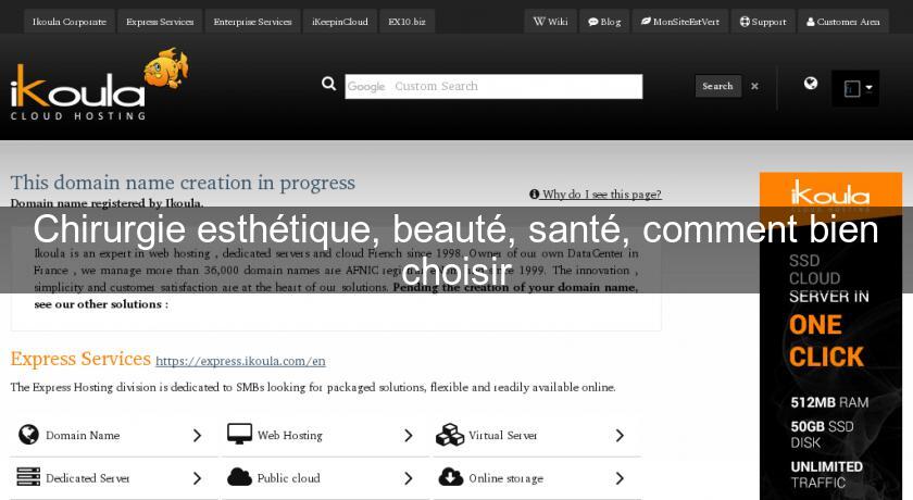 Chirurgie esthétique, beauté, santé, comment bien choisir Chirurgie esthétique, beauté, santé, comment bien choisir
