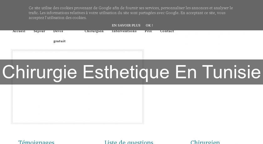 Chirurgie Esthetique En Tunisie Chirurgie Esthetique En Tunisie