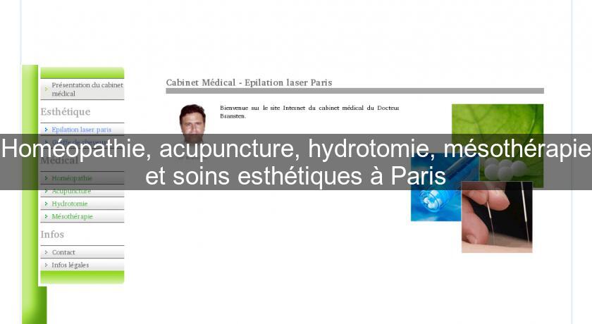 Homéopathie, acupuncture, hydrotomie, mésothérapie et soins esthétiques à Paris Homéopathie, acupuncture, hydrotomie, mésothérapie et soins esthétiques à Paris