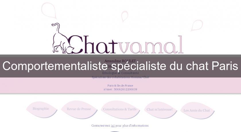 Comportementaliste spécialiste du chat Paris Comportementaliste spécialiste du chat Paris