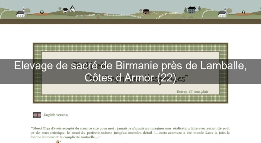 Elevage de sacré de Birmanie près de Lamballe, Côtes d'Armor (22) Elevage de sacré de Birmanie près de Lamballe, Côtes d'Armor (22)