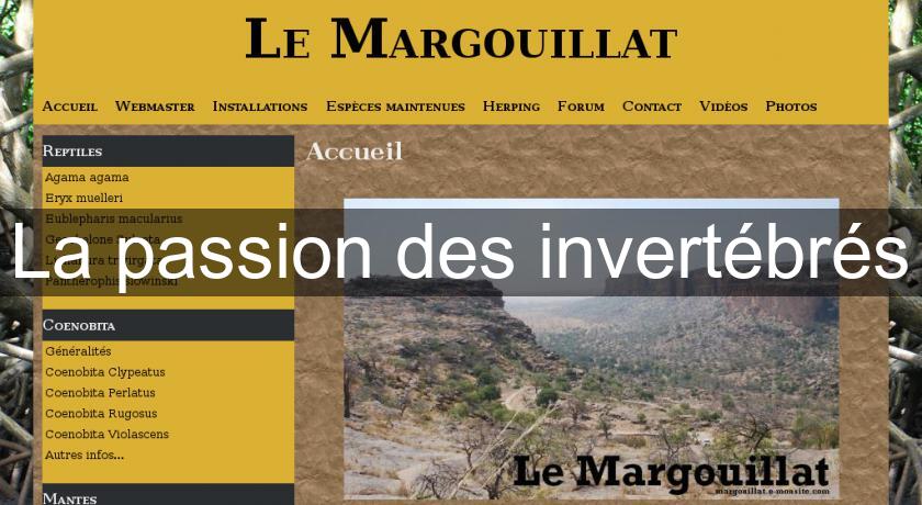 La passion des invertébrés La passion des invertébrés