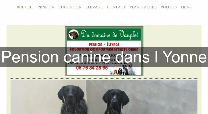 Pension canine dans l'Yonne Pension canine dans l'Yonne