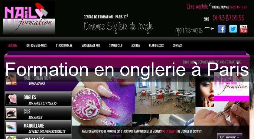 Formation en onglerie à Paris Formation en onglerie à Paris