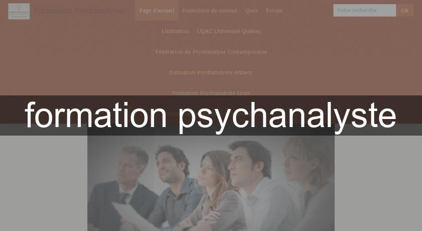 formation psychanalyste formation psychanalyste