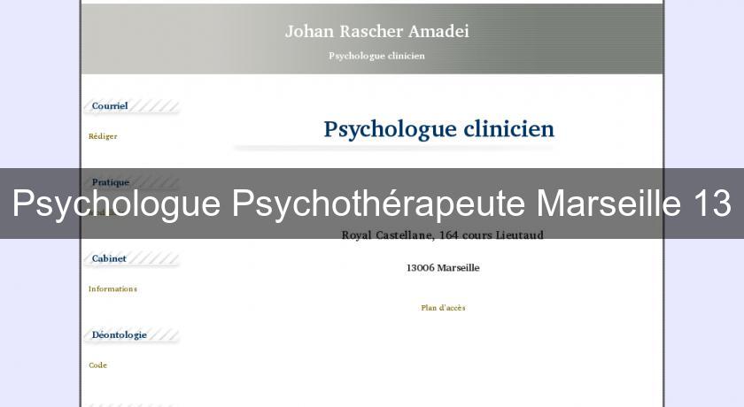 Psychologue Psychothérapeute Marseille 13 Psychologue Psychothérapeute Marseille 13