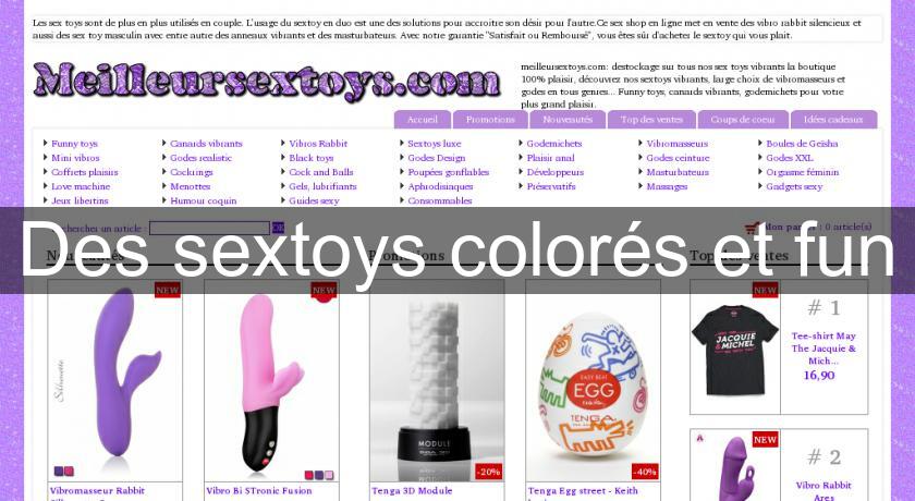 Des sextoys colorés et fun Des sextoys colorés et fun