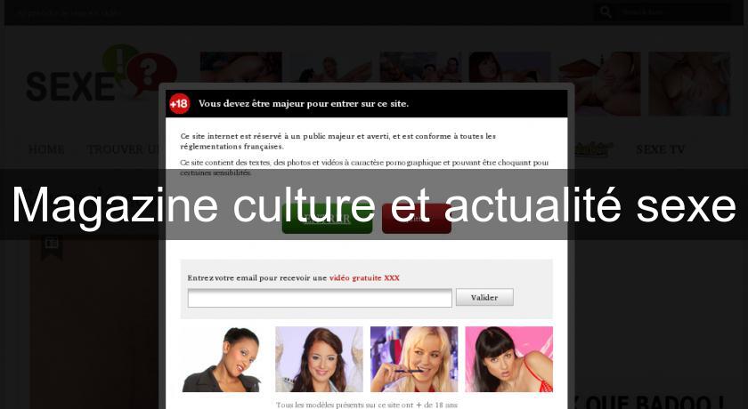 Magazine culture et actualité sexe Magazine culture et actualité sexe