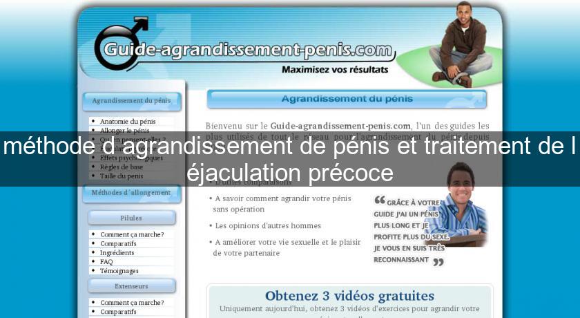 méthode d'agrandissement de pénis et traitement de l'éjaculation précoce méthode d'agrandissement de pénis et traitement de l'éjaculation précoce