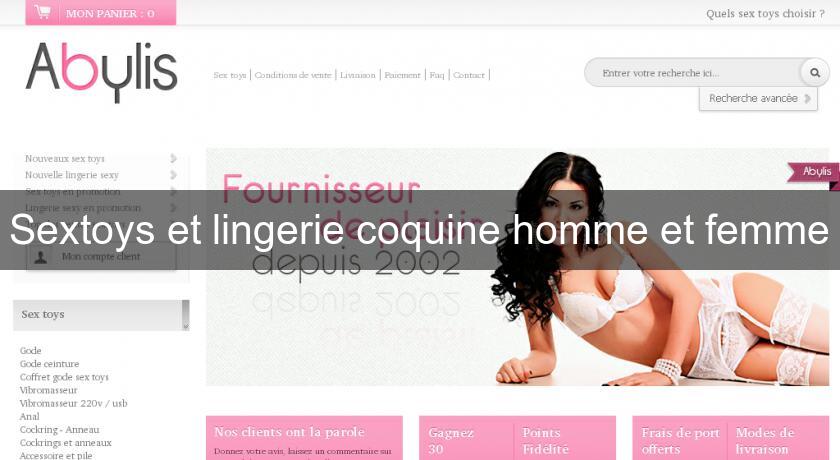 Sextoys et lingerie coquine homme et femme Sextoys et lingerie coquine homme et femme