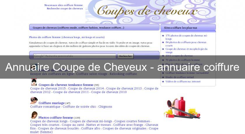 Annuaire Coupe de Cheveux - annuaire coiffure Annuaire Coupe de Cheveux - annuaire coiffure