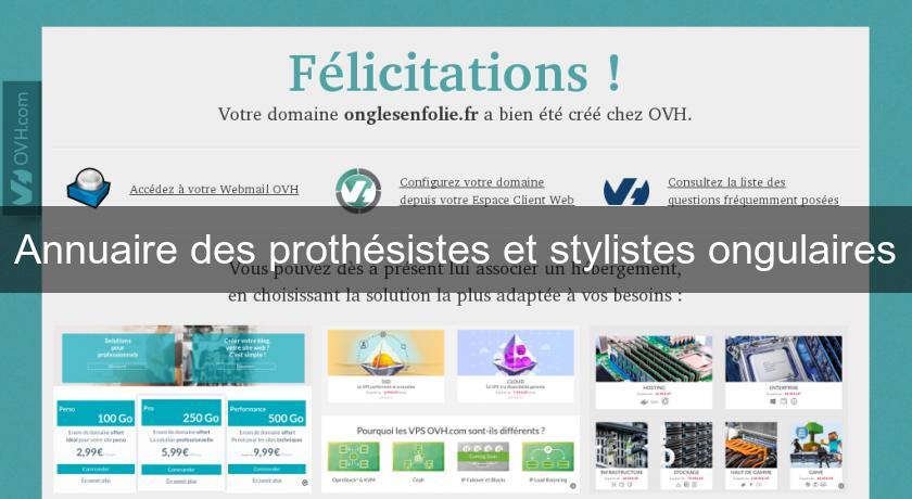 Annuaire des prothésistes et stylistes ongulaires Annuaire des prothésistes et stylistes ongulaires