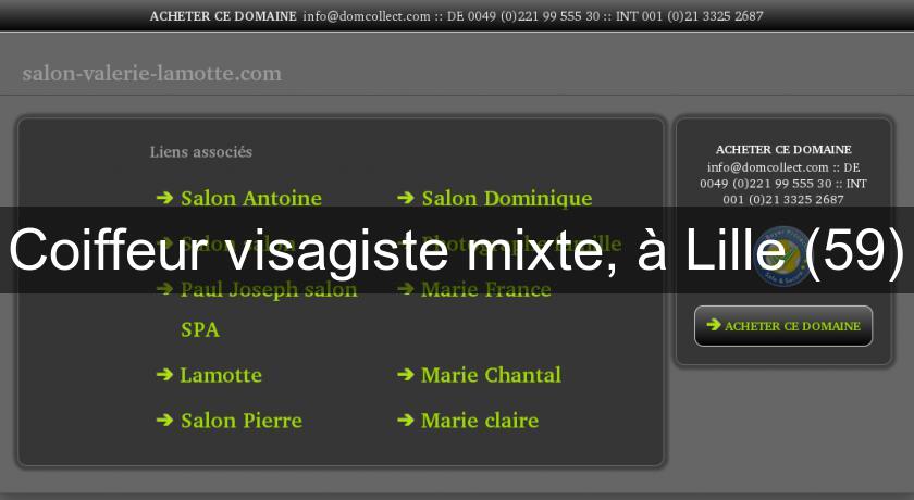 Coiffeur visagiste mixte, à Lille (59) Coiffeur visagiste mixte, à Lille (59)