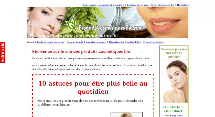 Conseils beauté et produits cosmétiques bio Conseils beauté et produits cosmétiques bio