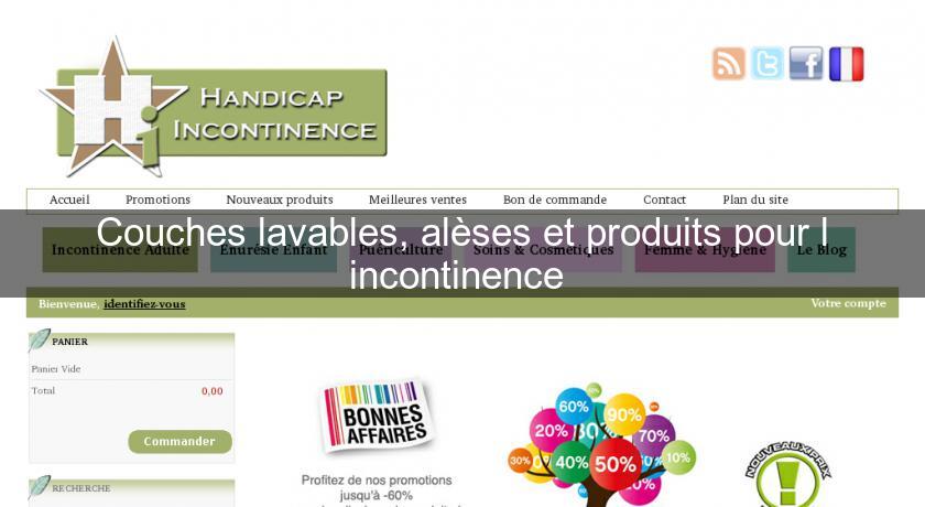 Couches lavables, alèses et produits pour l'incontinence Couches lavables, alèses et produits pour l'incontinence