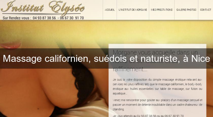 Massage californien, suédois et naturiste, à Nice Massage californien, suédois et naturiste, à Nice