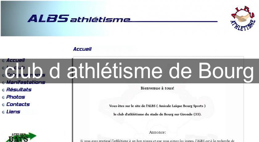 club d'athlétisme de Bourg club d'athlétisme de Bourg
