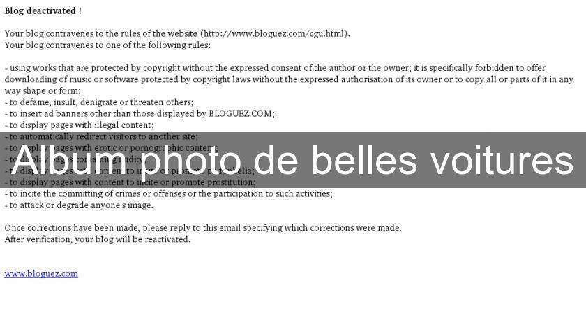 Album photo de belles voitures Album photo de belles voitures