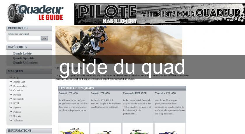 guide du quad guide du quad