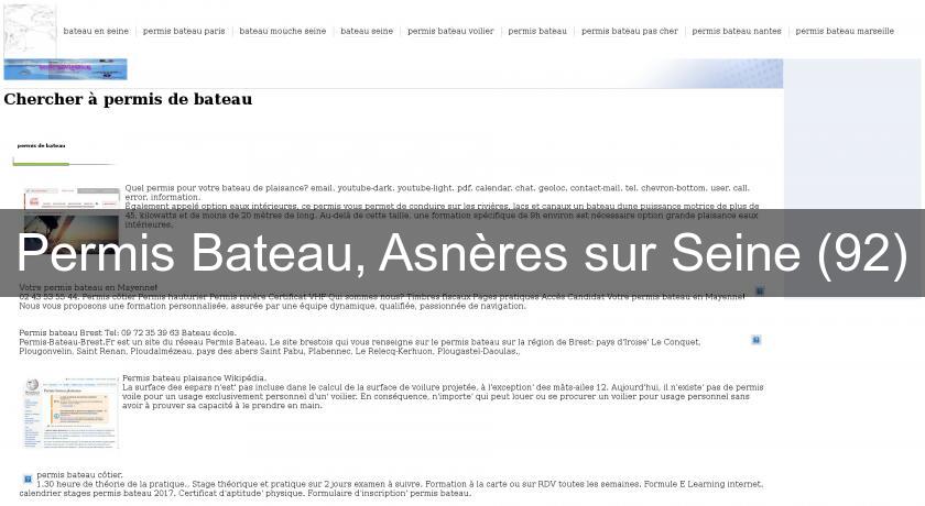 Permis Bateau, Asnères sur Seine (92) Permis Bateau, Asnères sur Seine (92)