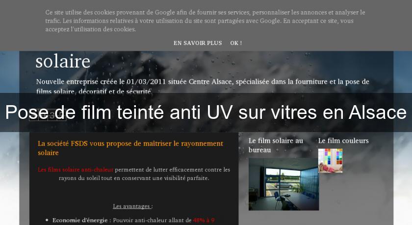 Pose de film teinté anti UV sur vitres en Alsace Pose de film teinté anti UV sur vitres en Alsace