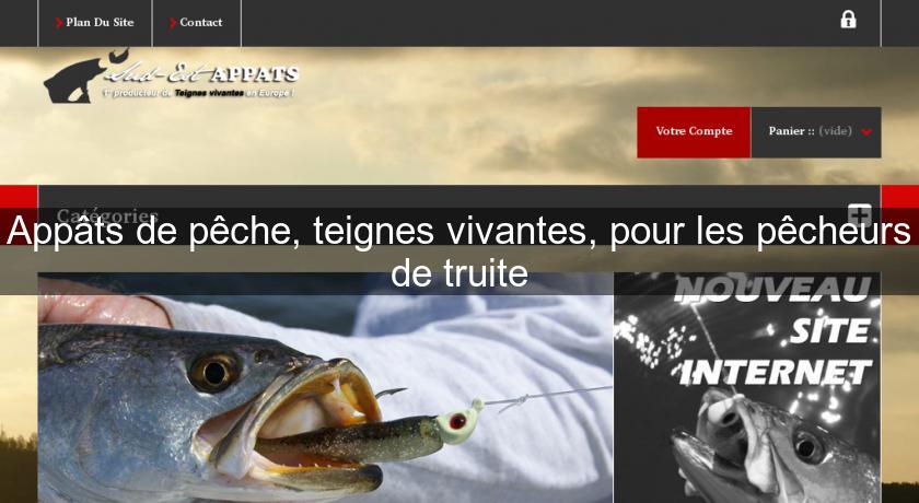 Appâts de pêche, teignes vivantes, pour les pêcheurs de truite Appâts de pêche, teignes vivantes, pour les pêcheurs de truite