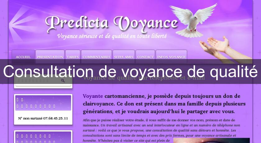 Consultation de voyance de qualité Consultation de voyance de qualité